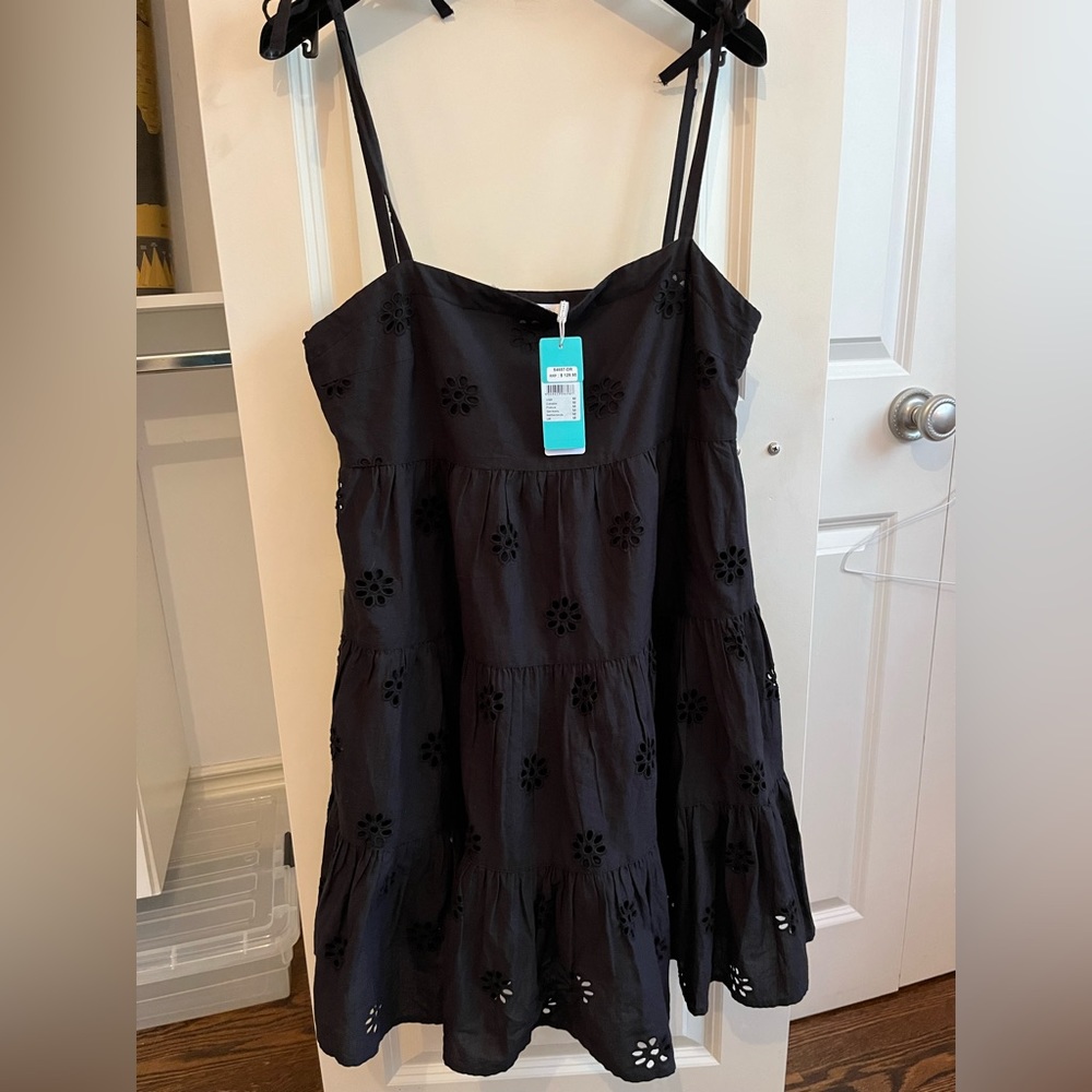 Black Eyelet Seafolly Australia Dress